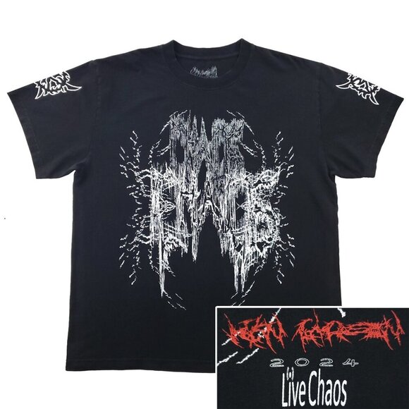 Ken Carson T-Shirt Live Chaos Tour 2024 Merchandise Rap Tee XL - Picture 1 of 12